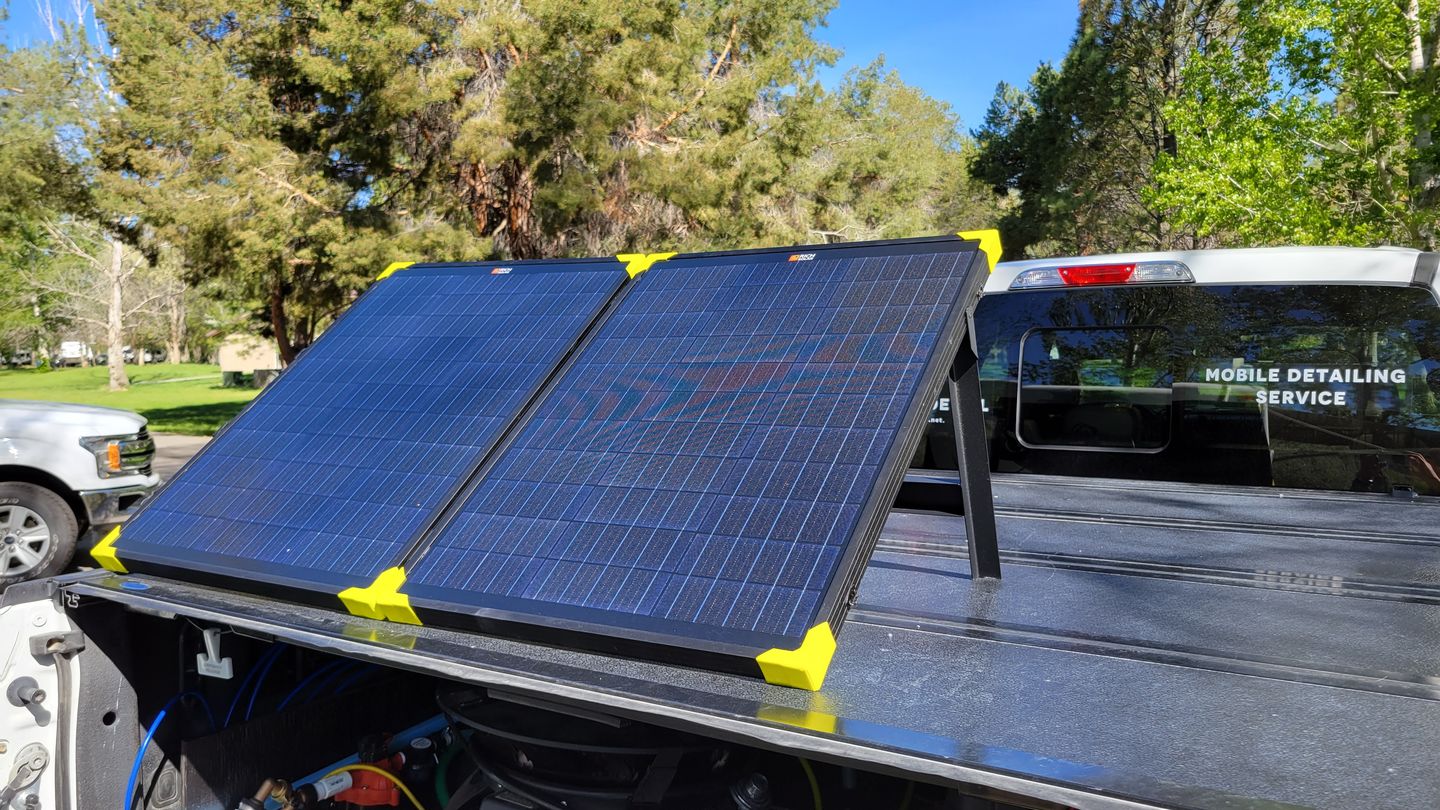 Customer photo review of MEGA 100 Watt Portable Solar Panel Briefcase | Best 12V Panel for Solar Generators and Portable Power Stations | 25-Year Output Warranty