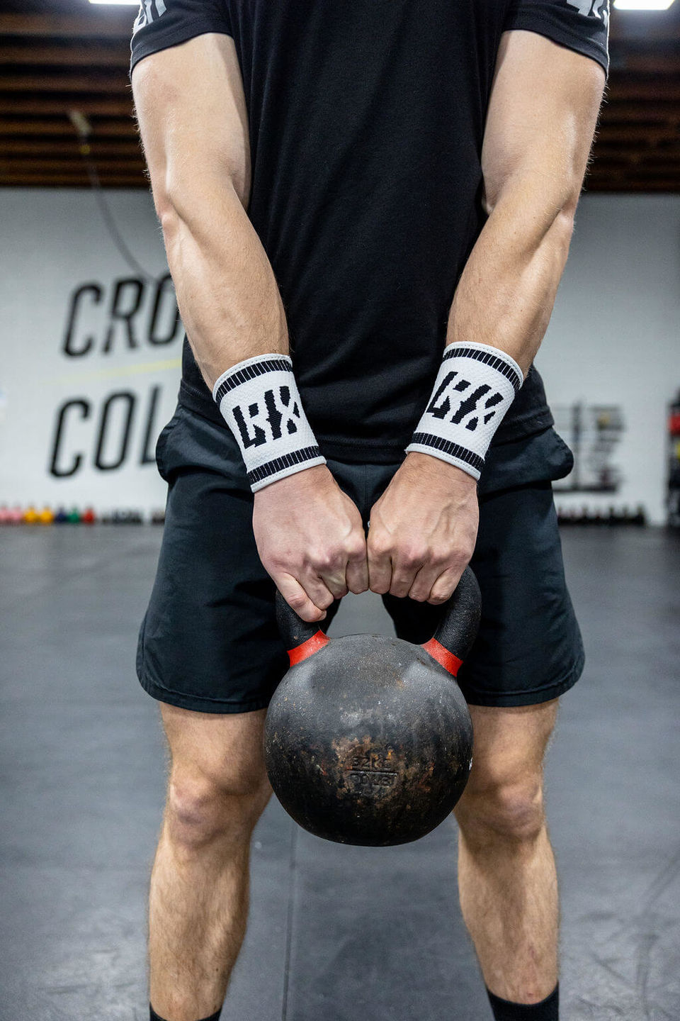 Customer photo review of LYFT-RX Wrist Sweatbands - 4PACK (Black/White)