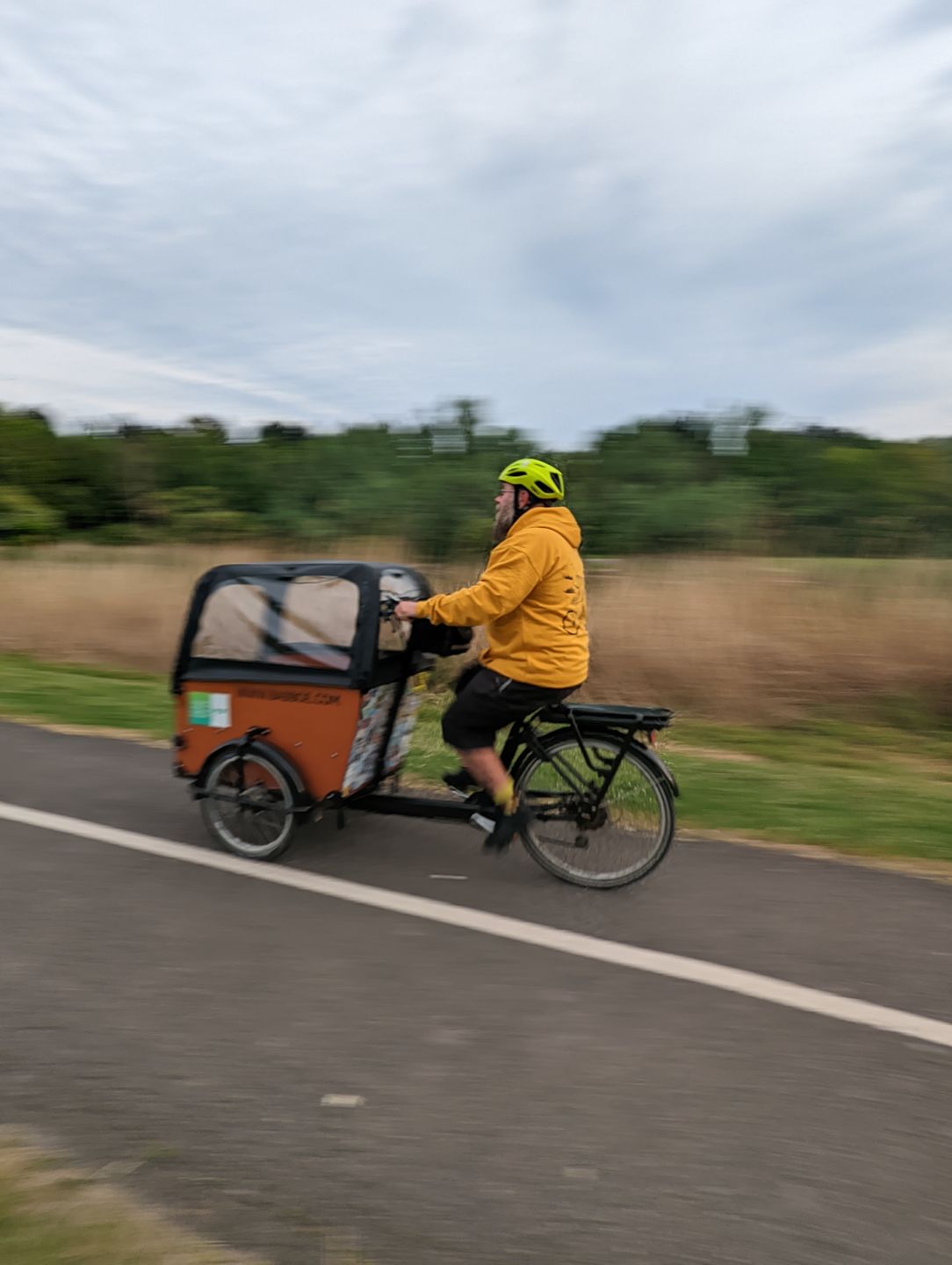 Customer photo review of 'Cycling Bear' Zip Up Hoodie