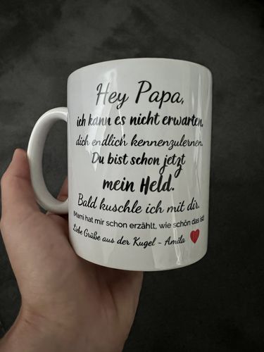 Customer photo review of Papa Tasse - Geschenk für werdende Väter - personalisierbar