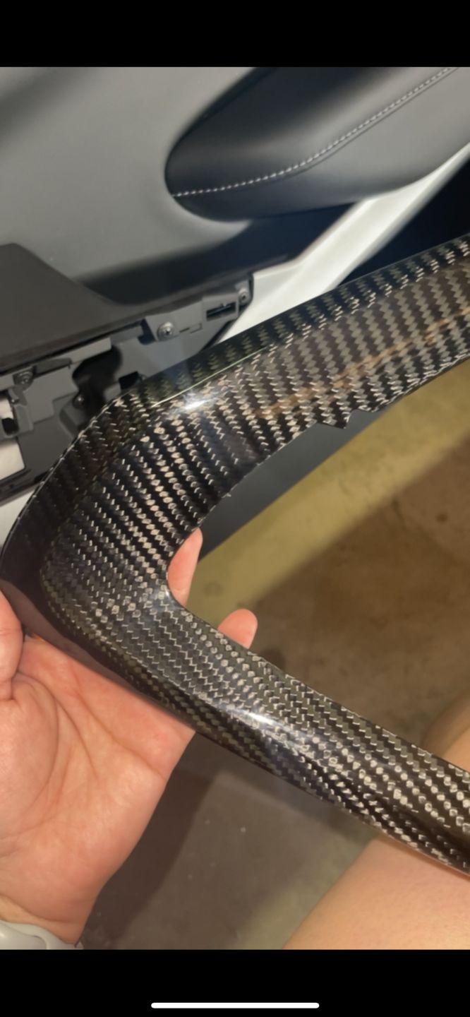 Customer photo review of Real Carbon Fiber Interior Door Panel Chrome Trim Cover For 2016-2021 Chevy Camaro