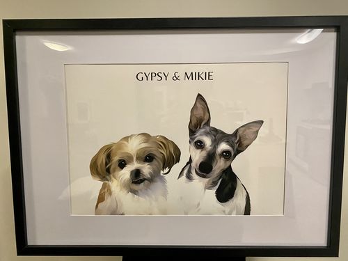 Customer photo review of Two-Pet Portrait