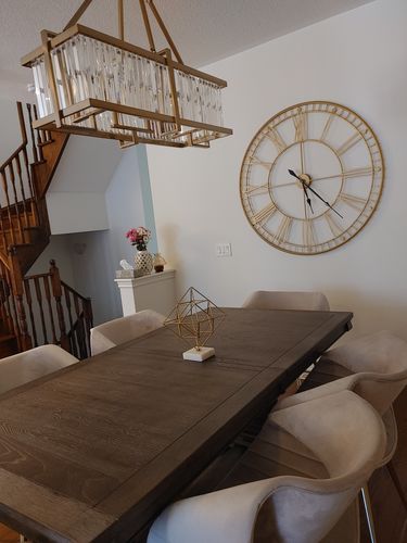 Customer photo review of 48" Gold Grande Wall Clock