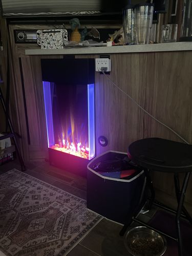 Customer photo review of Napoleon Allure Vertical 32'' Wall Mount Electric Fireplace