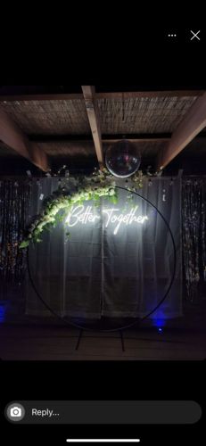 Customer photo review of Better Together neon light