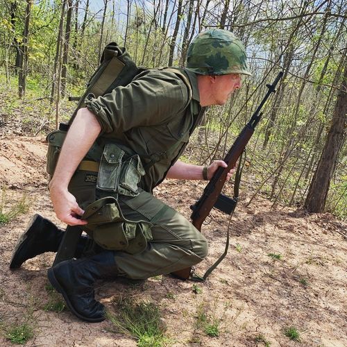 Customer photo review of Vietnam War US Army OG107 Fatigue Utility Shirt - Plain