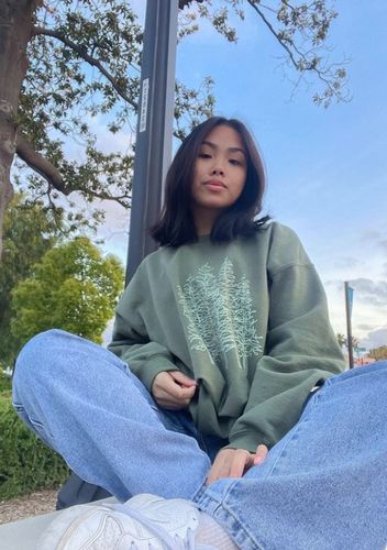 Customer photo review of Tree Line Sweatshirt