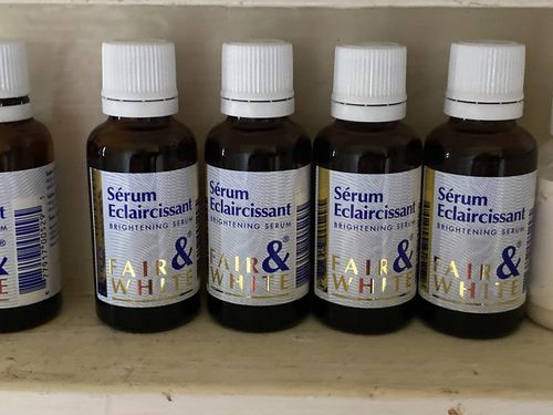 Customer photo review of Fair & White Original Brightening Serum - For all Skin Types - 30ml / 1 fl oz