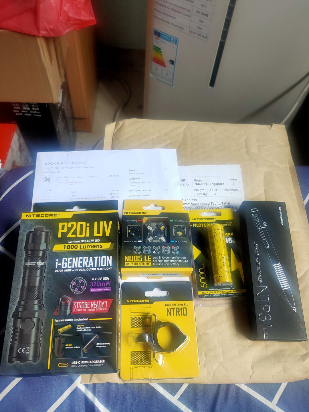 Customer photo review of P20iUV - 1800 lumens (365nm UV) (Bundle)