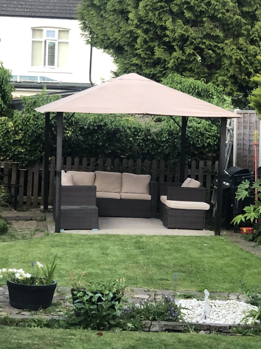 Customer photo review of Venice Garden Gazebo Canopy