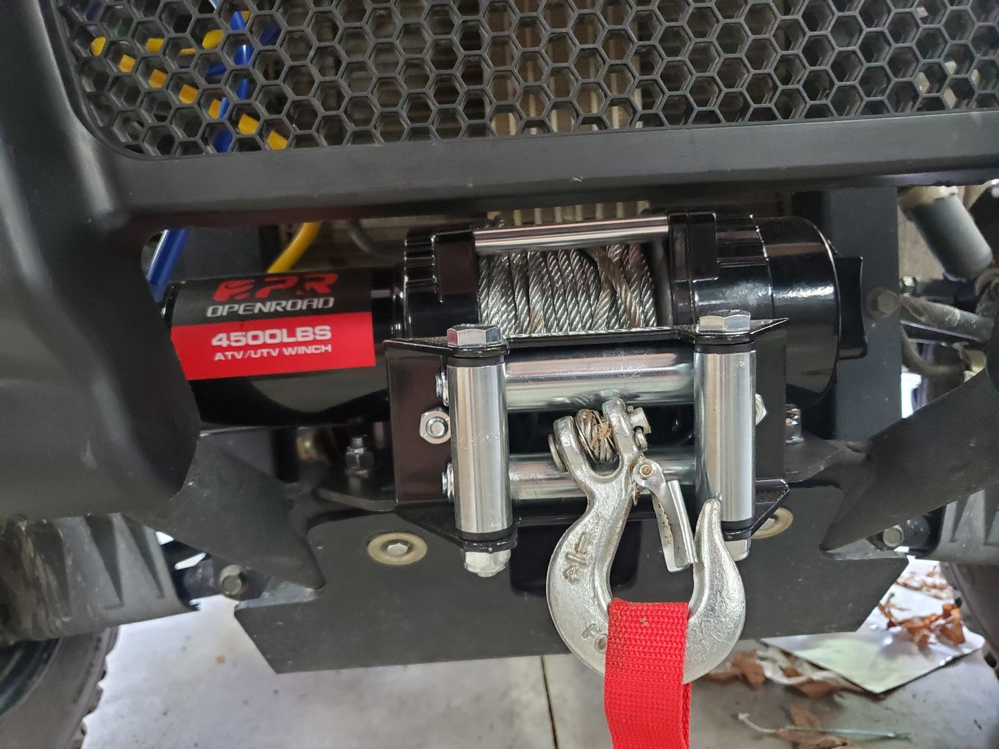 Customer photo review of OPENROAD 4500lbs ATV/UTV Winch with Synthetic Rope and Wireless Remotes