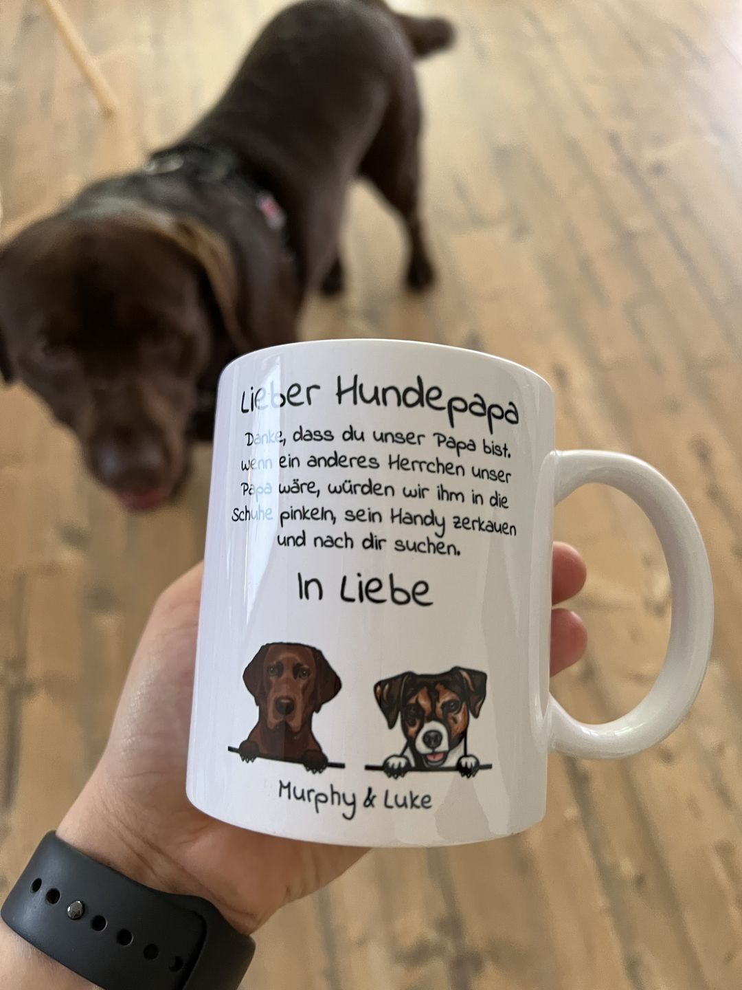 Customer photo review of Lieber Hundepapa - Individuelle Tasse
