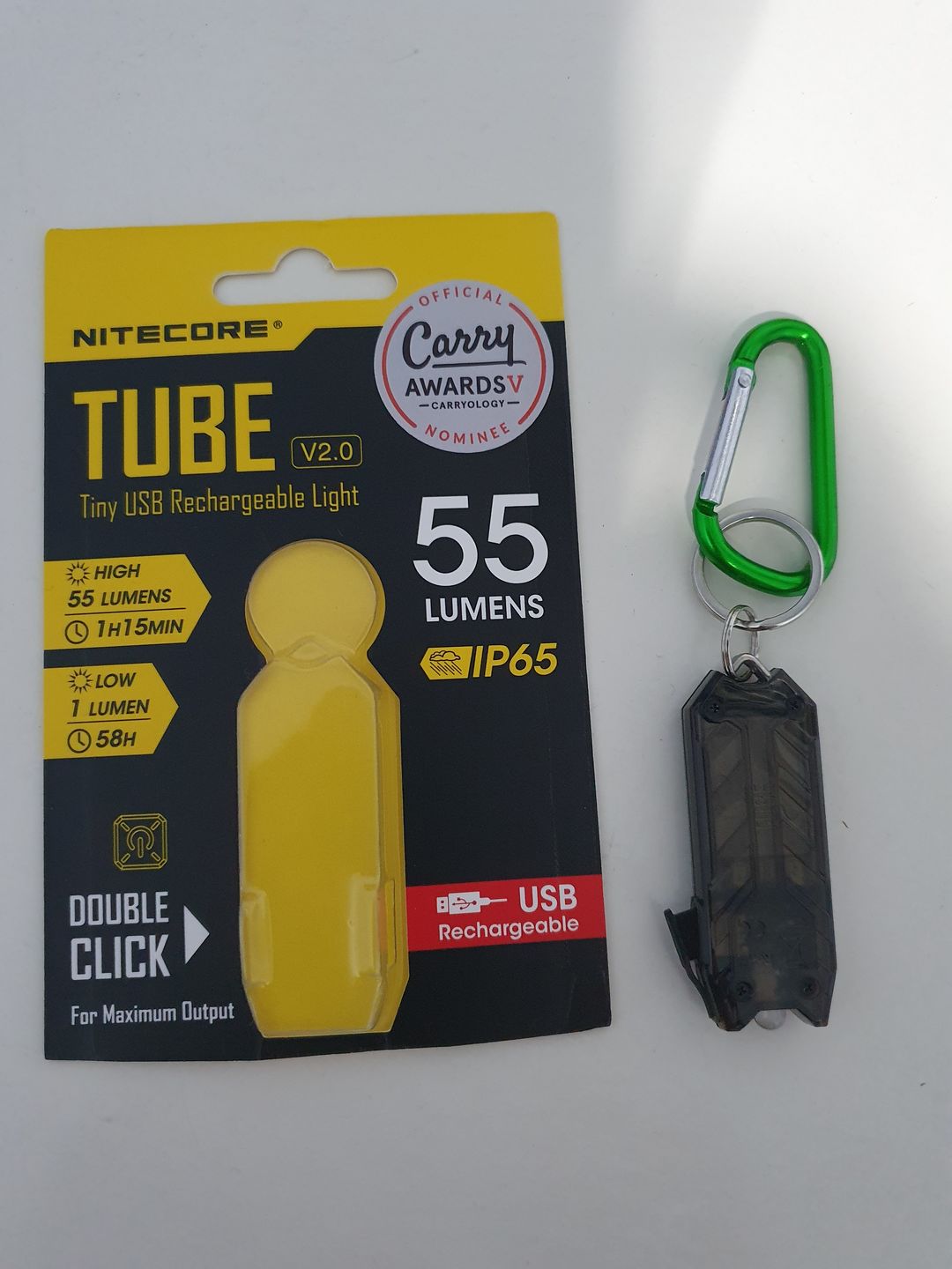 Customer photo review of Tube 2.0 - 55 lumens