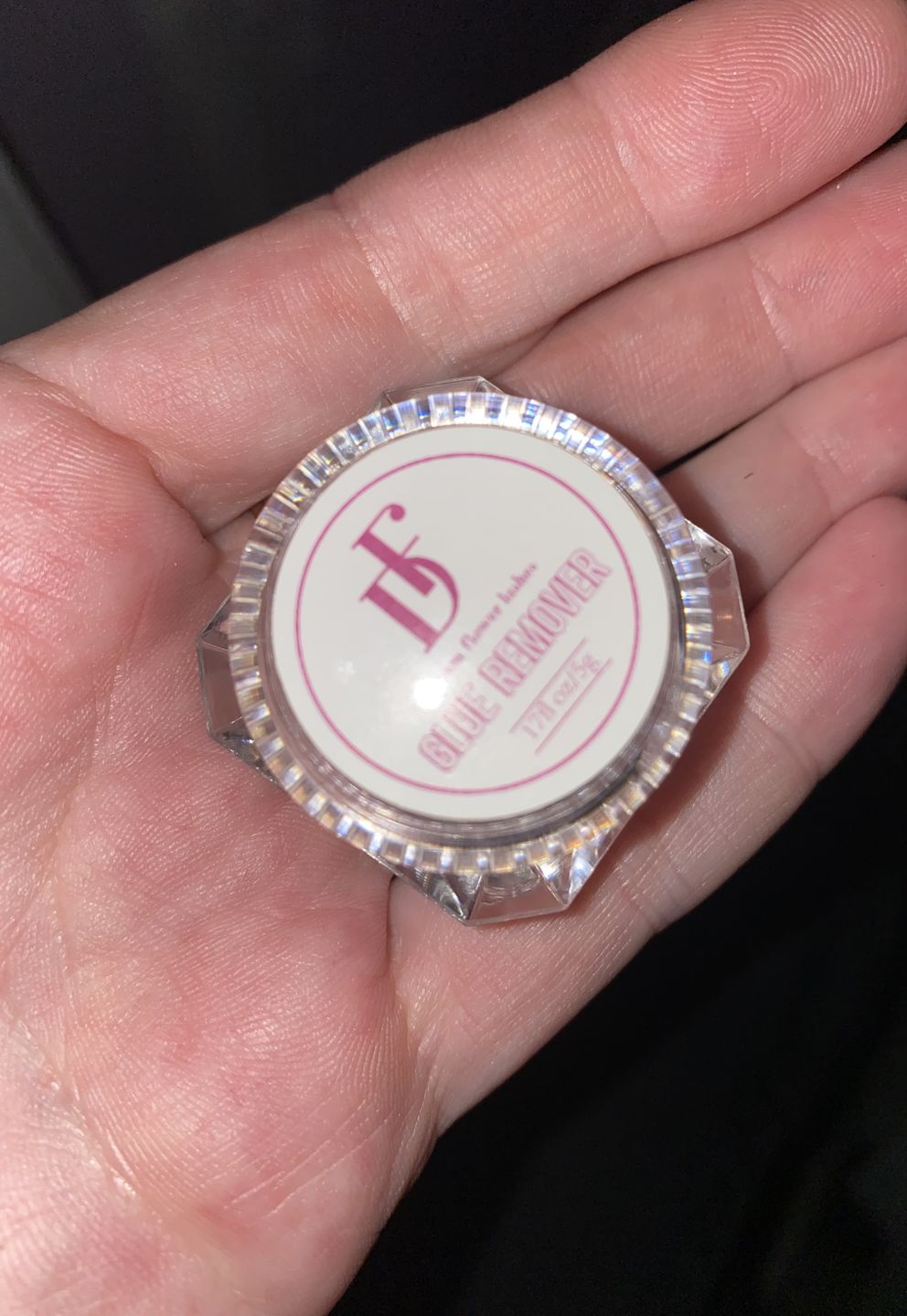 Customer photo review of Eyelash Glue Remover | Peach Scent 15g