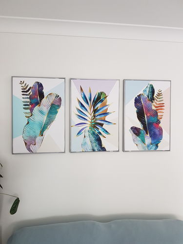 Customer photo review of Metallic Ferns Trio