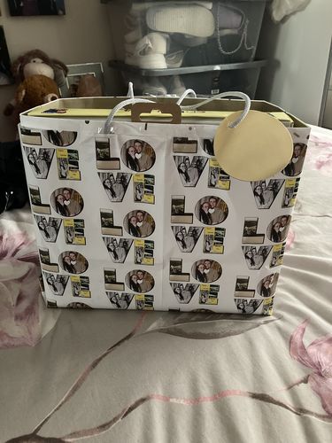 Customer photo review of Love Personalised Photo Upload Wrapping Paper