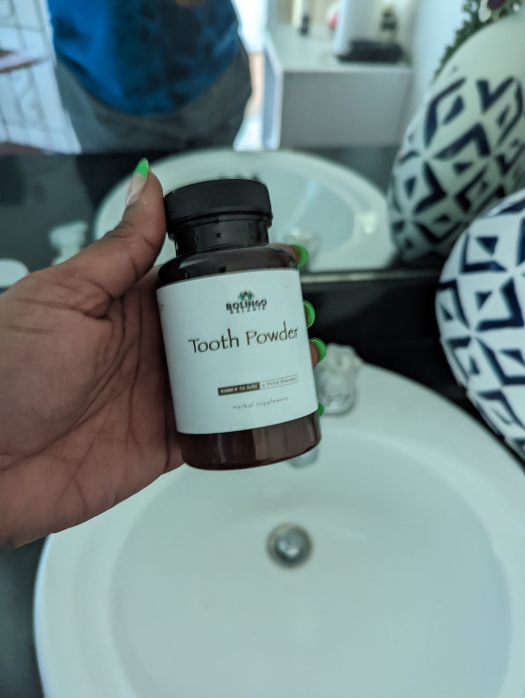 Customer photo review of Tooth Powder