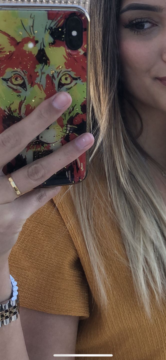 Customer photo review of Edgy Ring | 18K vergoldet