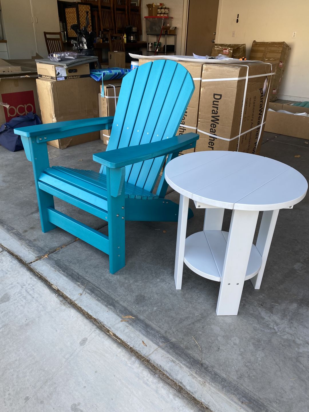 Customer photo review of Set of 4 DuraWeather Poly&reg; King Size Stationary Adirondack Chair