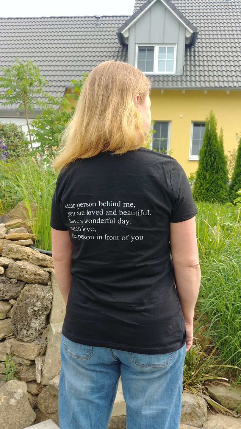 Customer photo review of Ich bin 100% Bio T-Shirt