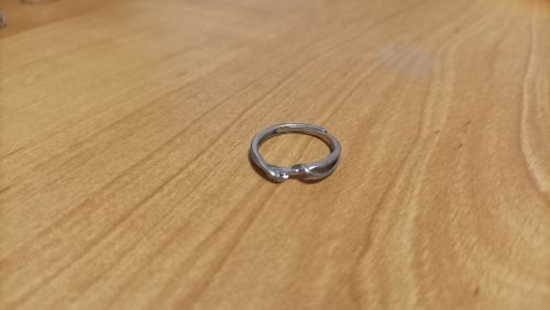 Customer photo review of Minimalistischer Ring der Lebenslinie