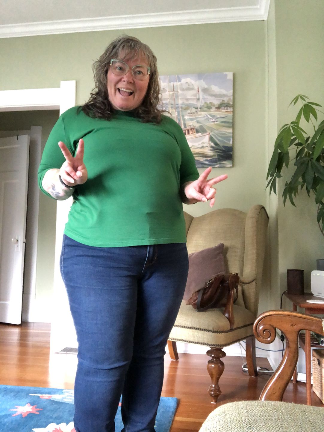 Customer photo review of *Freshly Baked* Boatneck Top