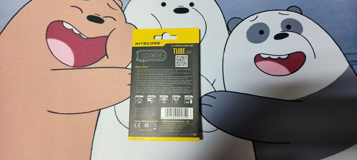 Customer photo review of Tube 2.0 - 55 lumens