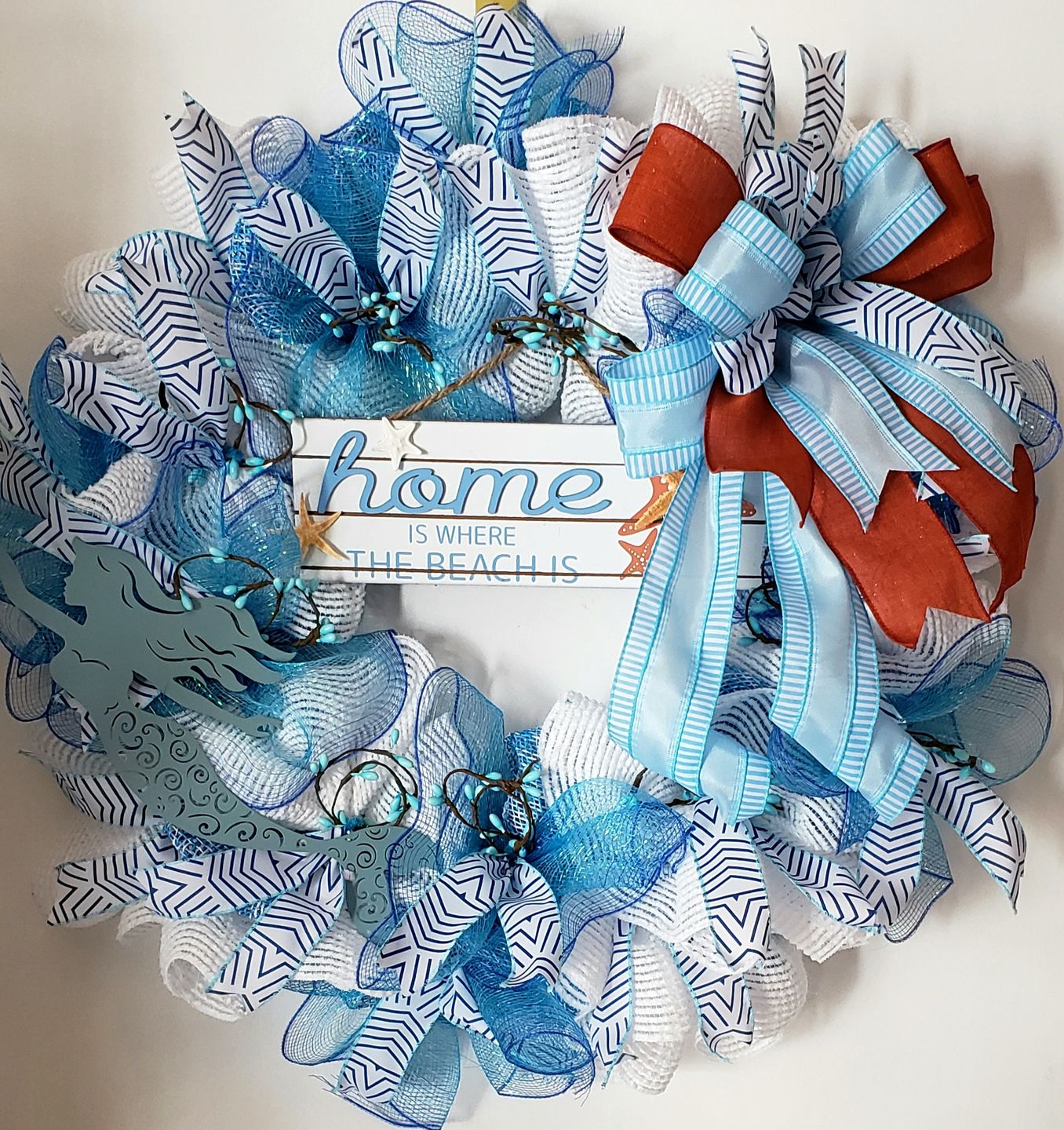 Customer photo review of 15-24" Tinsel Work Wreath Form: White