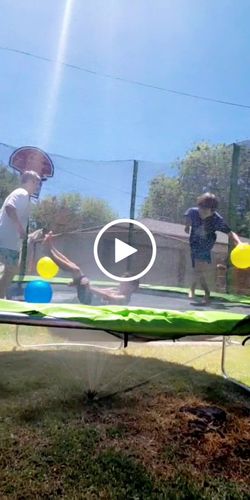 Customer video review of 1500lbs 12FT Round Trampoline for Adults&Kids