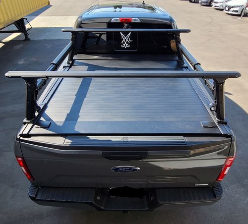 Customer photo review of F-150 EZ Retractable Cover & Utility Ladder Rack