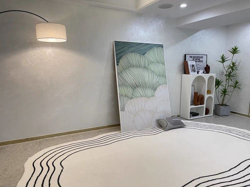 Customer photo review of Beige Modern Abstract Area Rug  , Art Deco