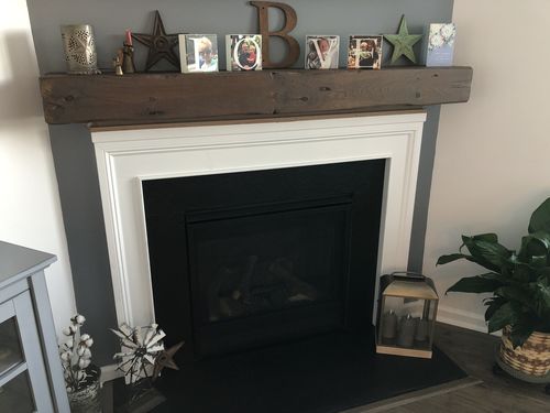 Customer photo review of Distressed Mantels
