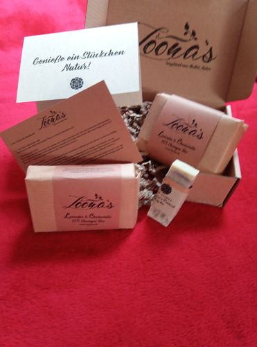 Customer photo review of 15% Lavendel mit Kamille & Kaffee Haarseife (Alle Haartypen)