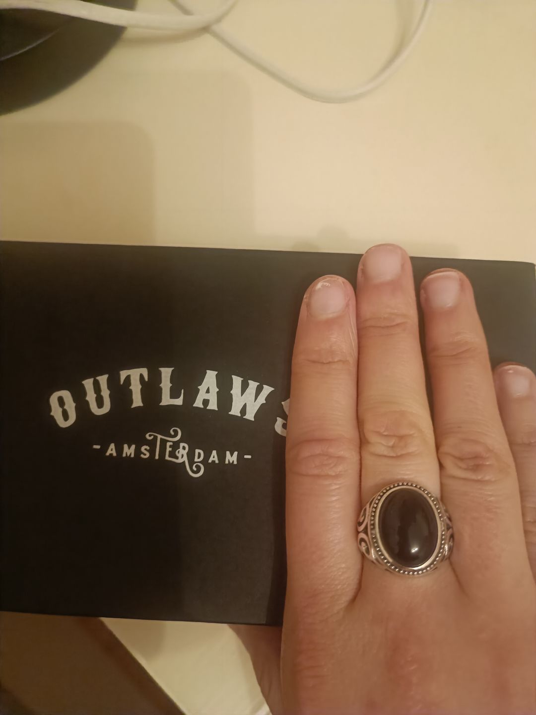 Customer photo review of BLACK EYES. - 925 SILVER