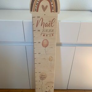 Customer photo review of Personalisierte Regenbogen Messlatte