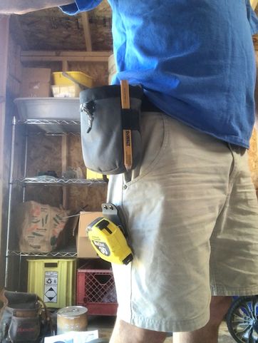 Customer photo review of TapeMaster | Clip-On Tape Measure Holster
