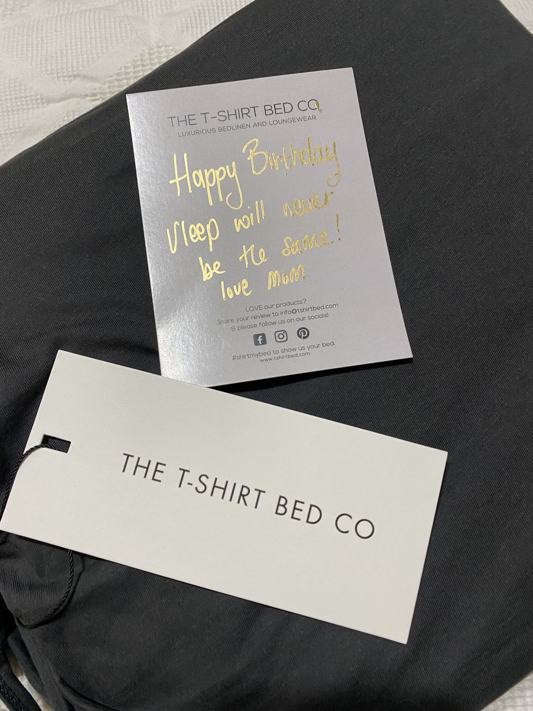 Customer photo review of Deep Charcoal Duvet Cover Set