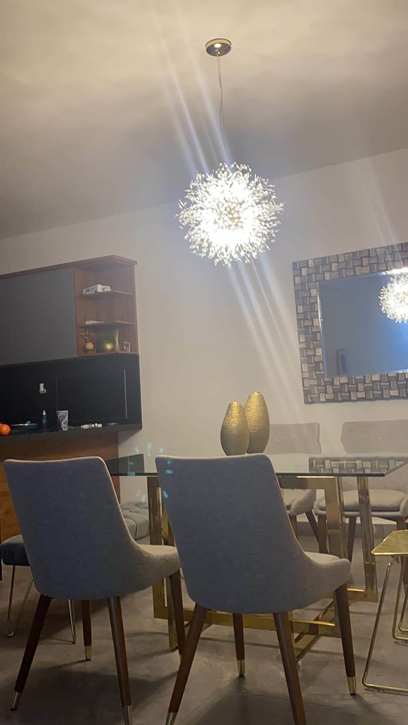 Customer photo review of Modern Crystal Sputnik Chandelier