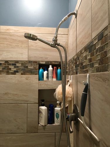 Customer photo review of 1-Spray Handheld Shower Head Set