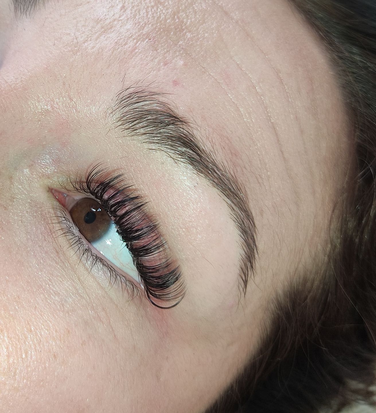 Customer photo review of 0.05 Easy Smart Fan Russian Volume Cashmere Lashes (16 lines)