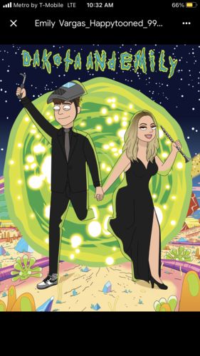 Customer photo review of 'Rick and Morty' Custom Portrait