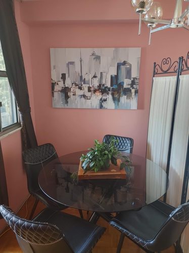 Customer photo review of 'Abstract Toronto' Framed Canvas