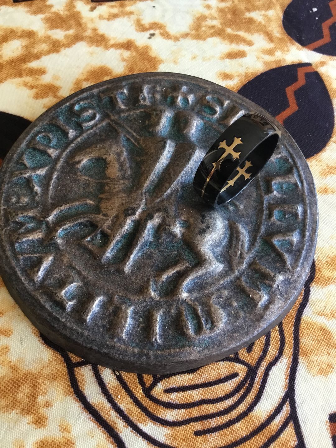 Customer photo review of Bague de la Guerre Sainte