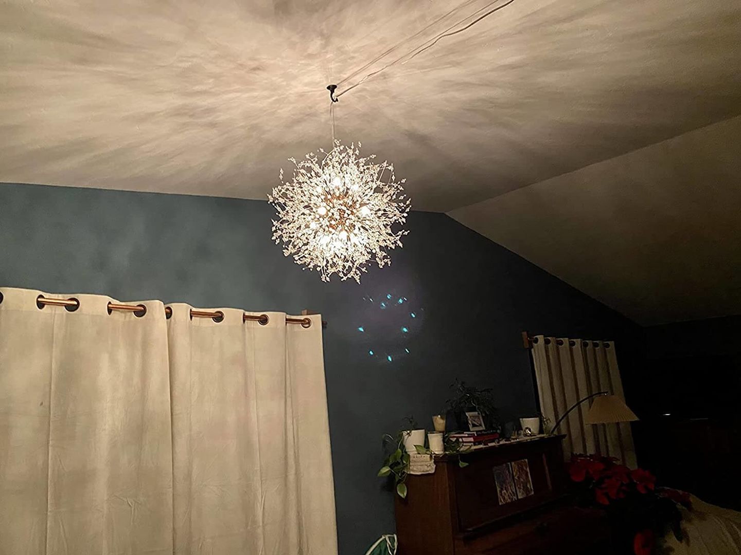Customer photo review of Modern Crystal Sputnik Chandelier