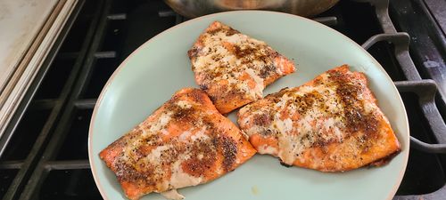 Customer photo review of Wild Alaskan Sockeye Salmon Portion Box, 5lbs or 10lbs