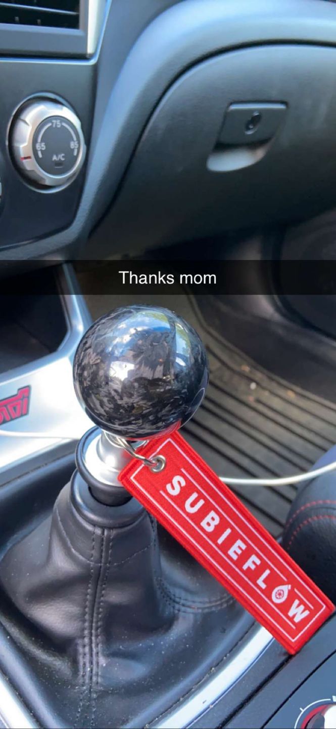 Customer photo review of Forged Carbon Fiber Shift Knob
