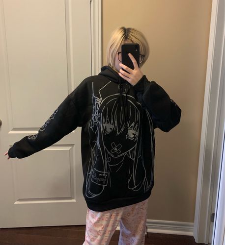 Customer photo review of Harajuku Style Anime Nurse Hoodie