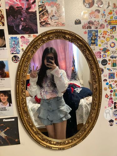 Customer photo review of Harajuku Style "E-Girl" Anime Tee With Arm Sleeves