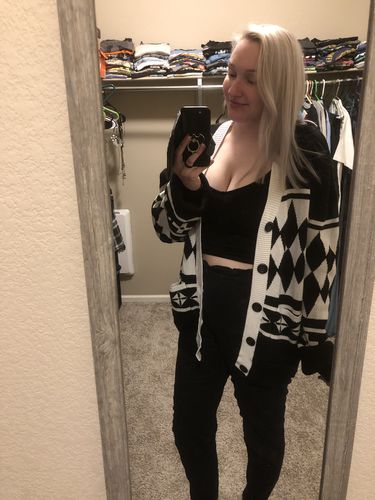 Customer photo review of Dragon Cardigan