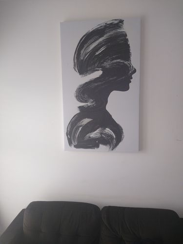 Customer photo review of 'Abstract Woman' Framed Canvas